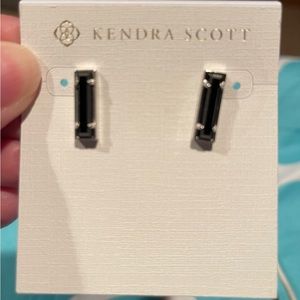 Kendra Scott black onyx small dangling earrings for pierced ears
